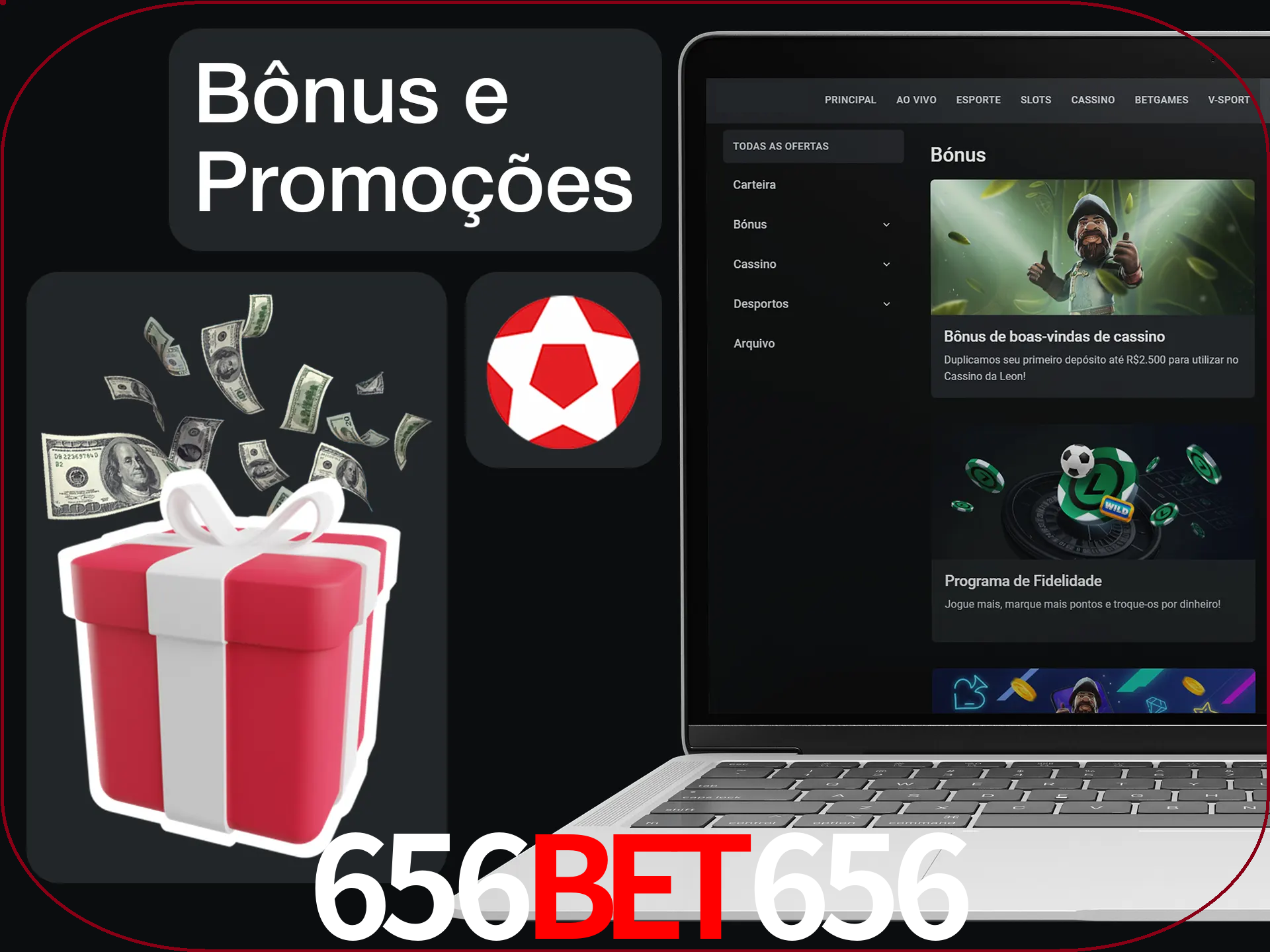 Verifique se há novos bônus e promoções.