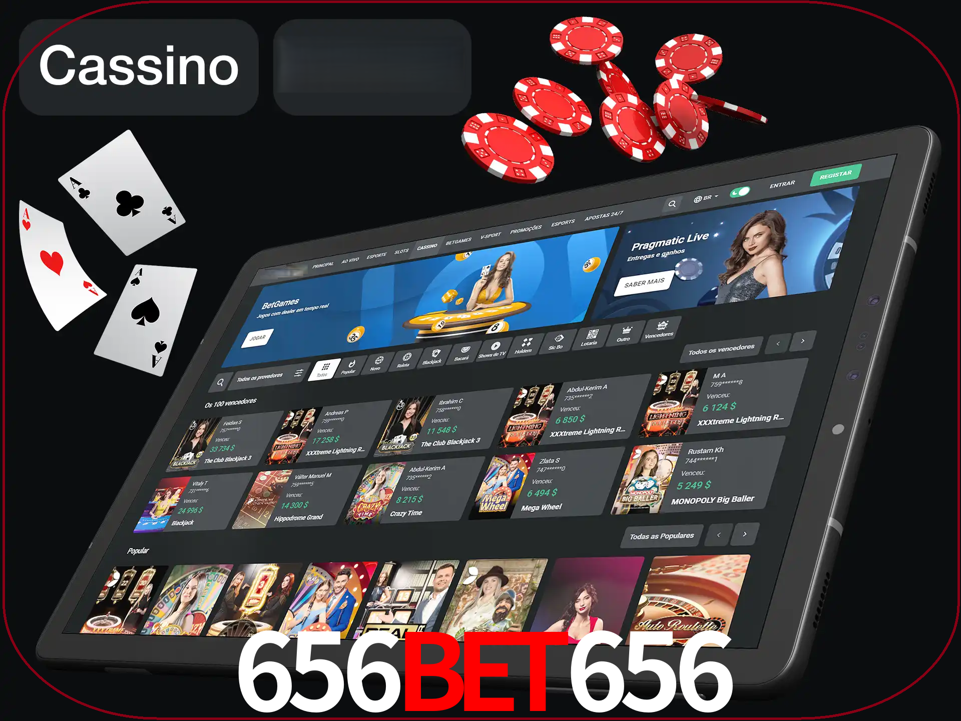 Jogue vários jogos de cassino em nosso cassino.